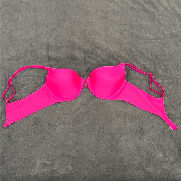Victoria's Secret Hot Pink Double-Strap Demi Underwire Bra 36B - Picture 7 of 12